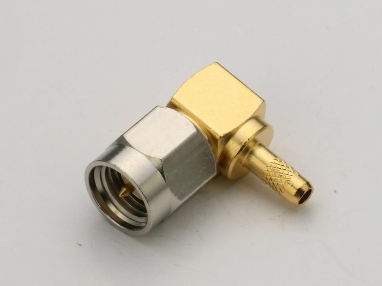 SMA Right Angle Plug for RG316