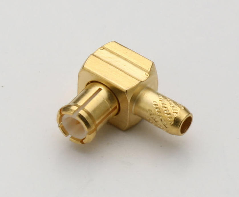 MCX Right Angle Plug for RG178 (Non Magnetic Application)