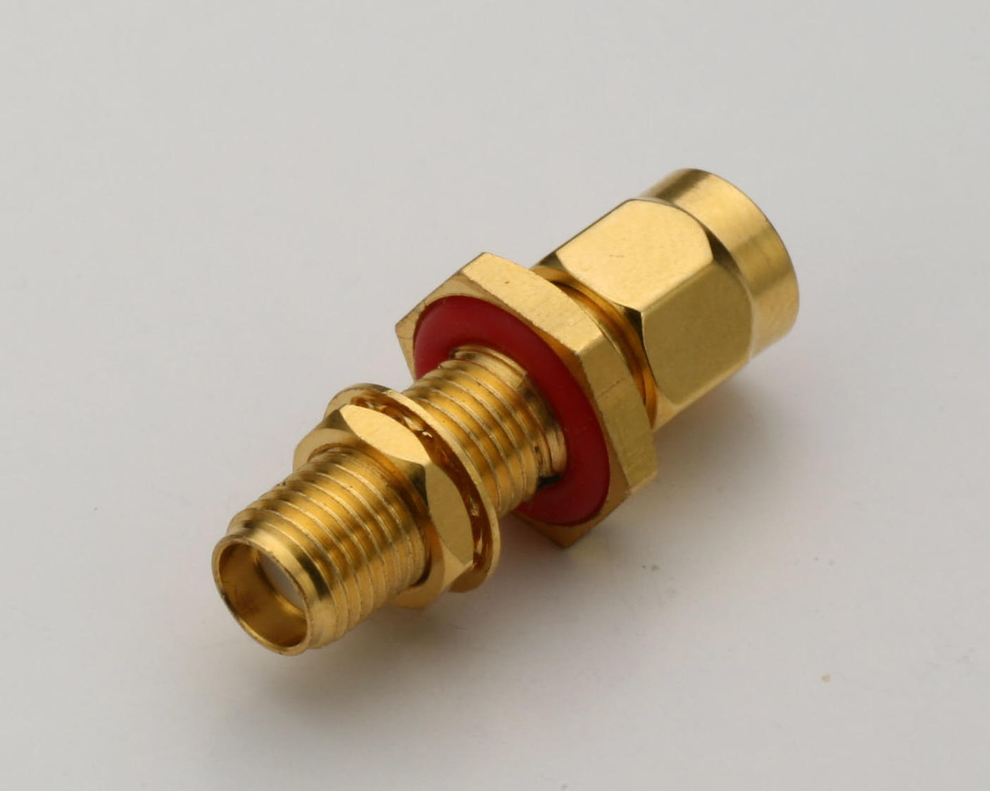 SMA Plug to Jack Bulkhead Adapter