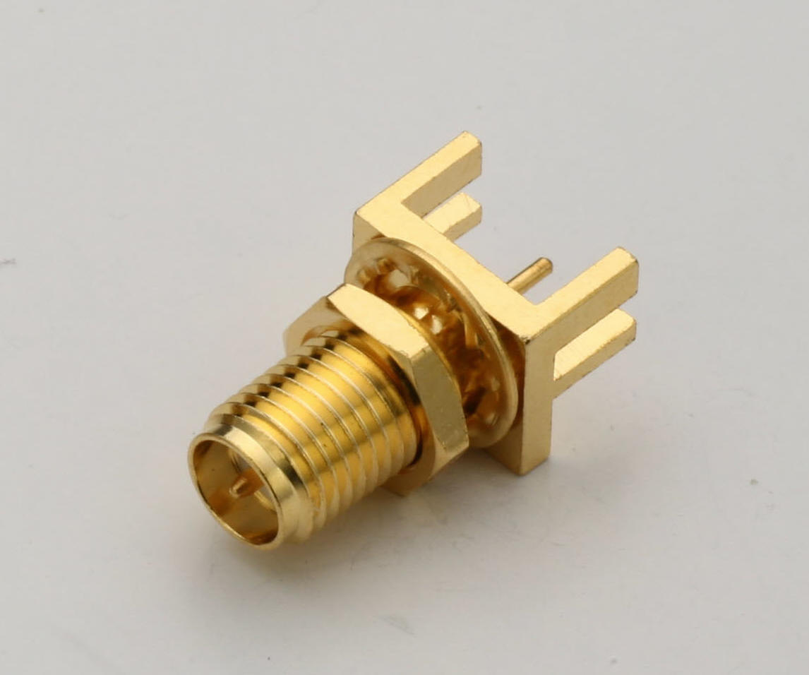 SMA PCB Bulkhead Jack for 1.60mm board (Reverse Polarity)