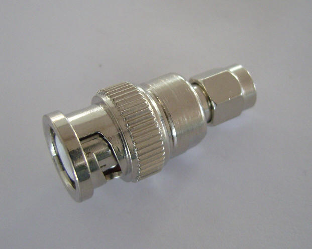 SMA Plug to BNC Plug Adapter