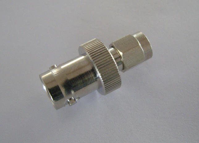 SMA Plug to BNC Jack Adapter