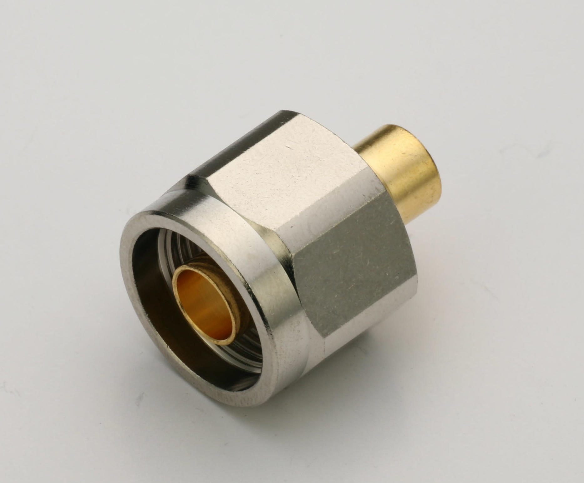 N Straight Plug for SR250 with Hex coupling cap